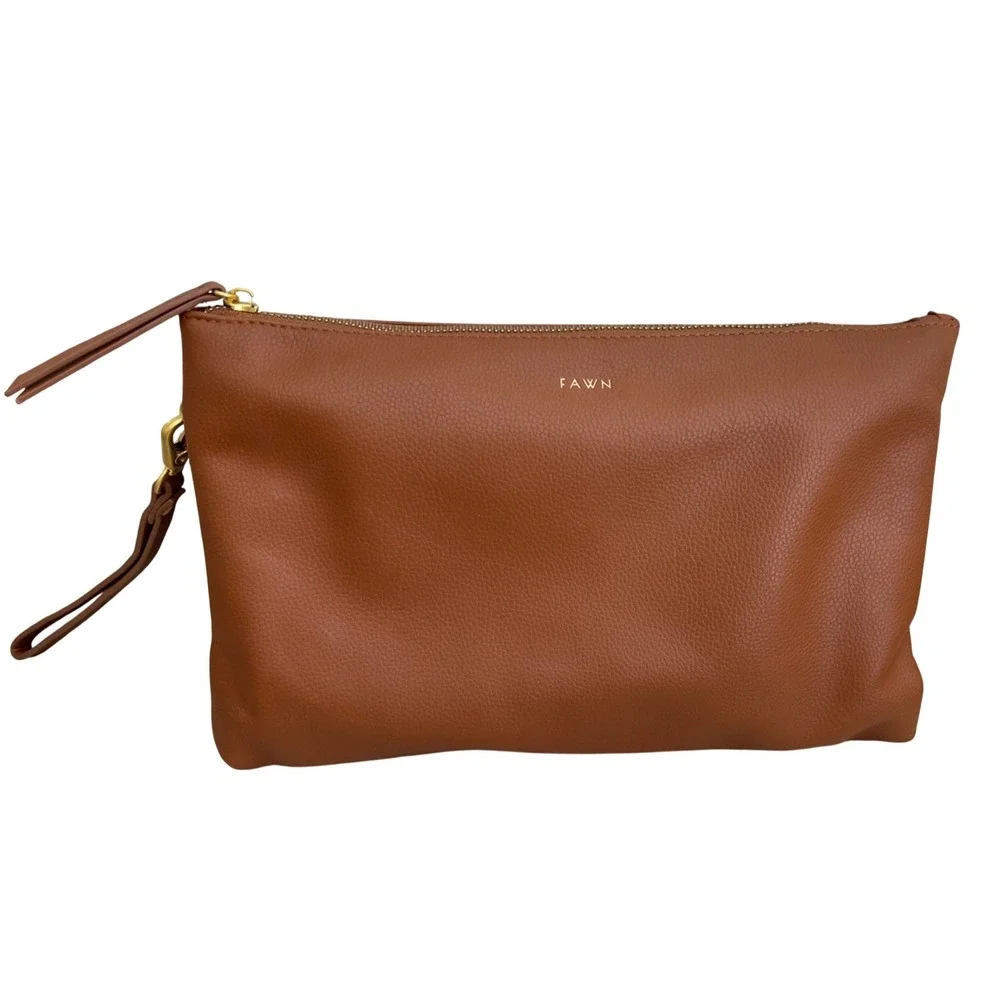 The Fawn Design Changing Clutch in Brown